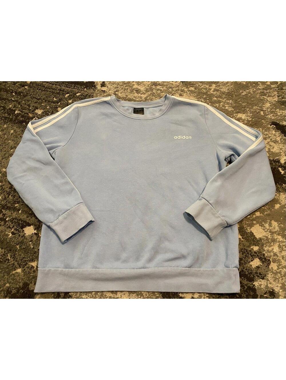 Adidas Crewneck Light Blue Sweatshirt | Women’s sz XL